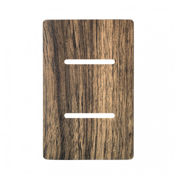 Placa p/ 2 Interruptores 4x2 - Novara Carvalho Placa p/ 2 Interruptores 4x2 - Novara Carvalho